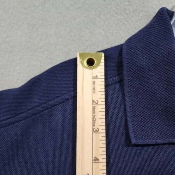 Tommy Bahama Polo Shirt Mens Large Blue 82% Pima Cotton Solid - Picture 6 of 14